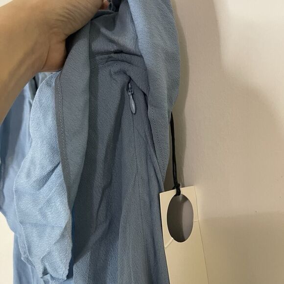 NEW! Revolve Privacy Please blue ruffle one shoulder mini dress Small - Picture 6 of 7